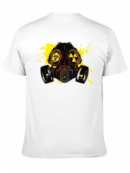 Biohazard Gas Mask Graphic Tee - Black
