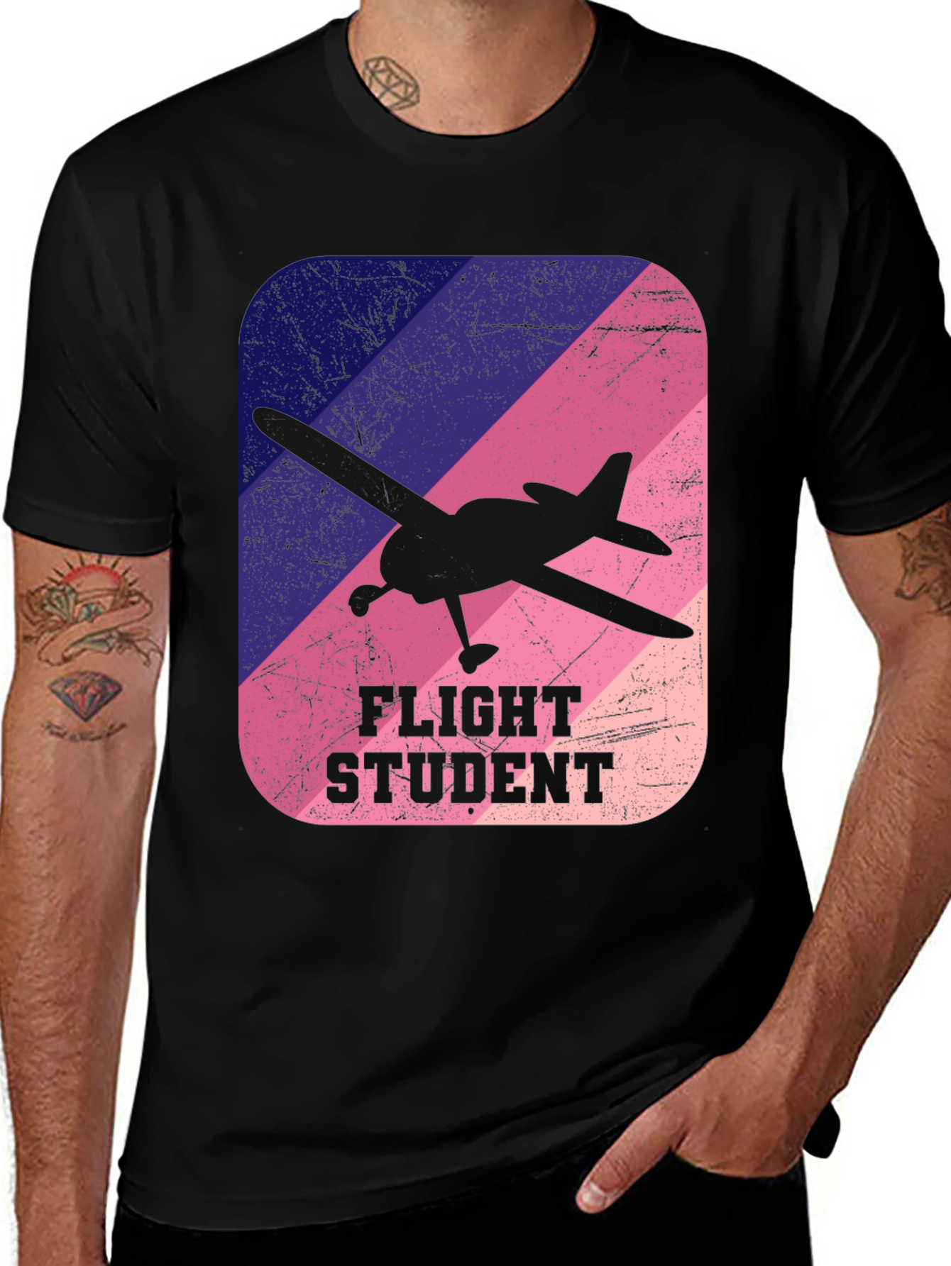 Flight Student T-Shirt: Airplane Design Tee