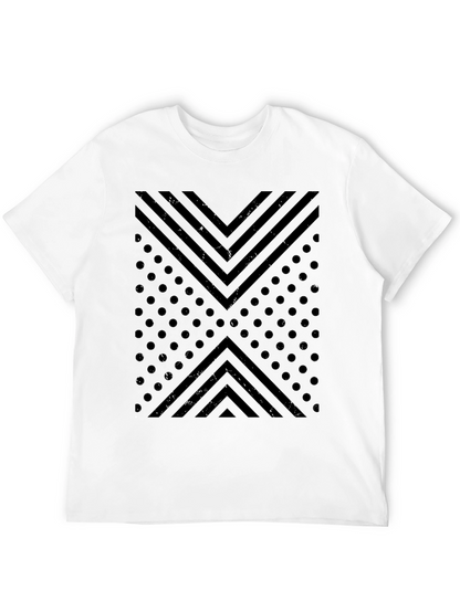 Geometric Print Crew Neck T-Shirt