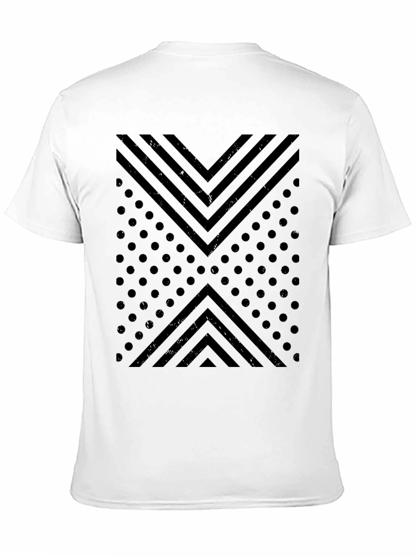 Geometric Print Crew Neck T-Shirt