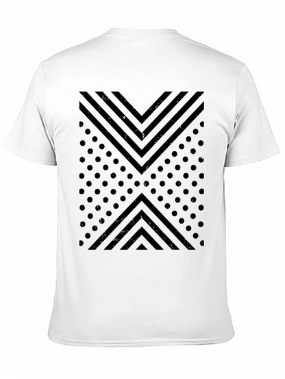Geometric Print Crew Neck T-Shirt