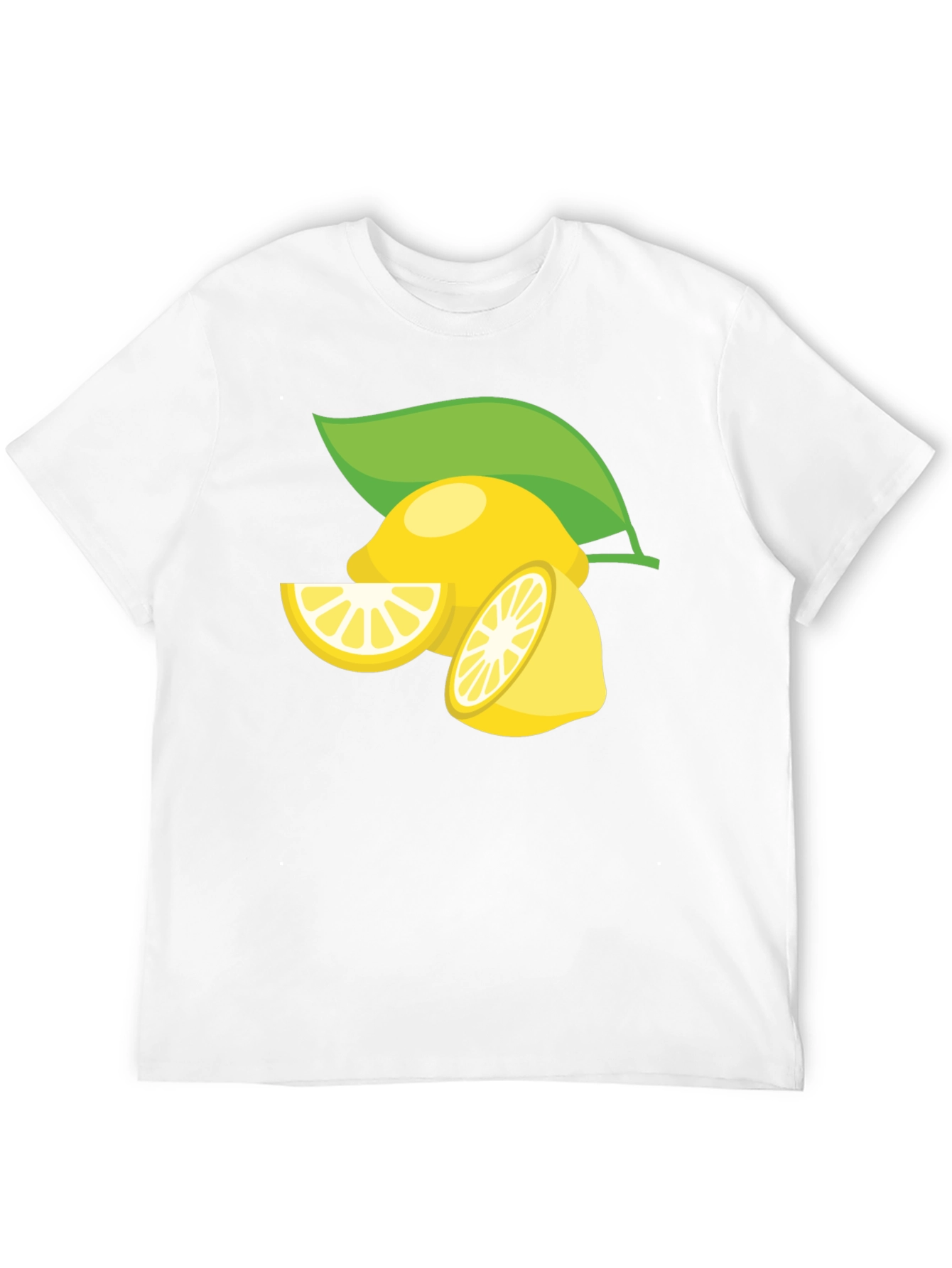 Lemon Graphic Print Black T-Shirt