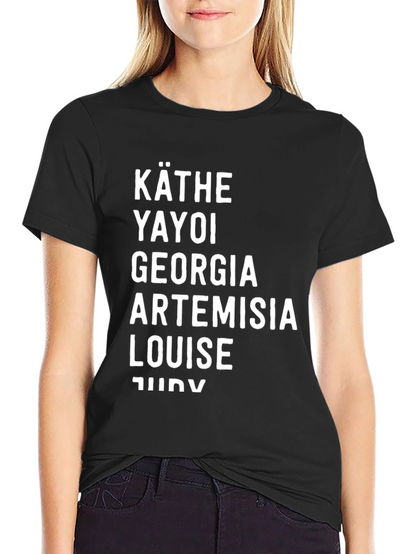 Painter Women Names Black T-Shirt