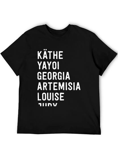 Painter Women Names Black T-Shirt