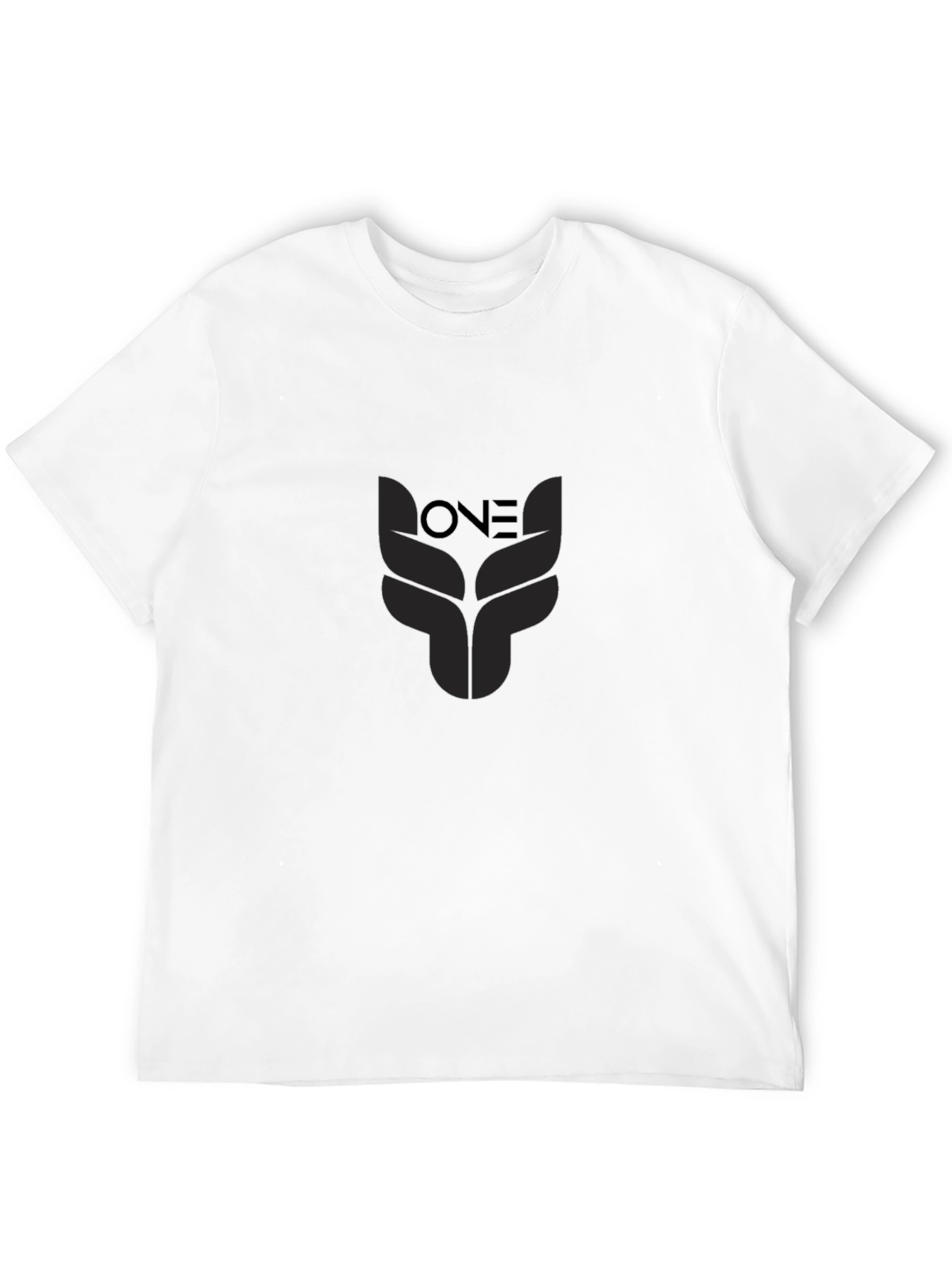 Black ONE Graphic Print T-Shirt