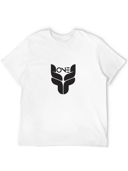 Black ONE Graphic Print T-Shirt