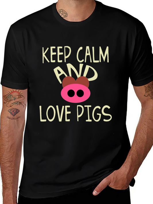 Keep Calm and Love Pigs T-Shirt