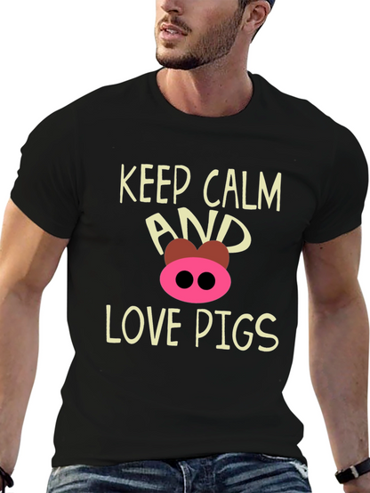 Keep Calm and Love Pigs T-Shirt