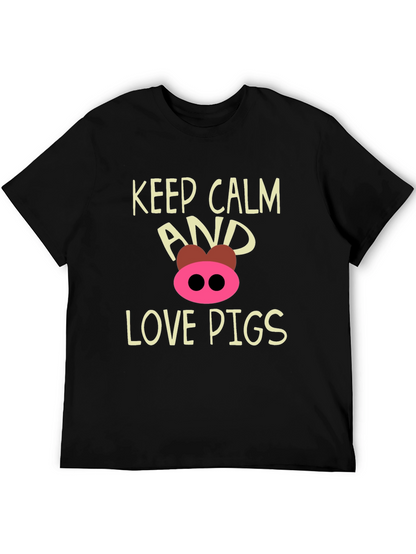 Keep Calm and Love Pigs T-Shirt
