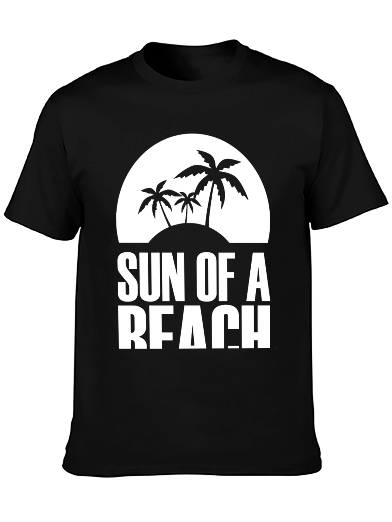 Sun of a Beach Graphic Tee - Black T-Shirt