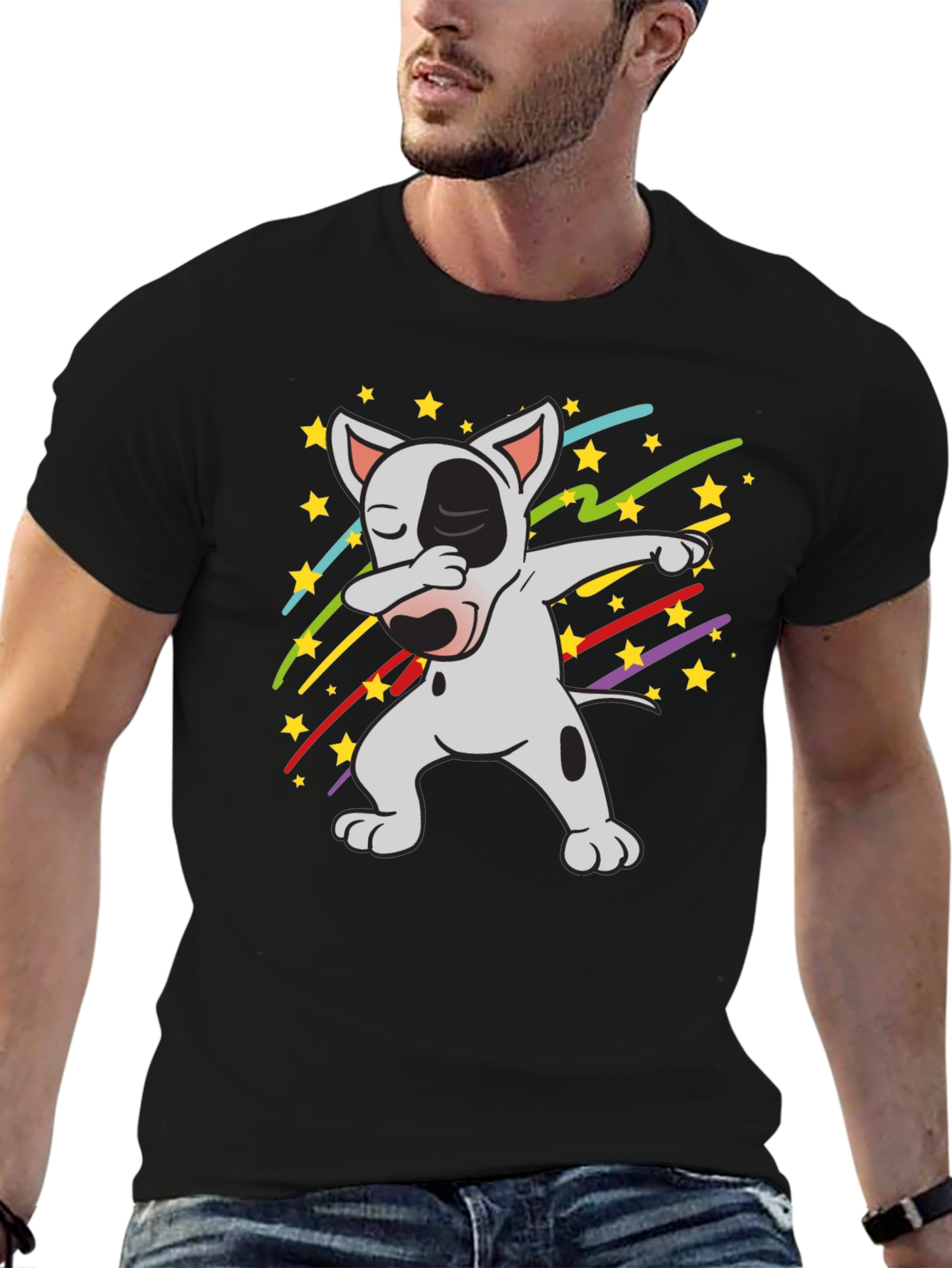 Dabbing Dog T-Shirt - Cool Graphic Tee