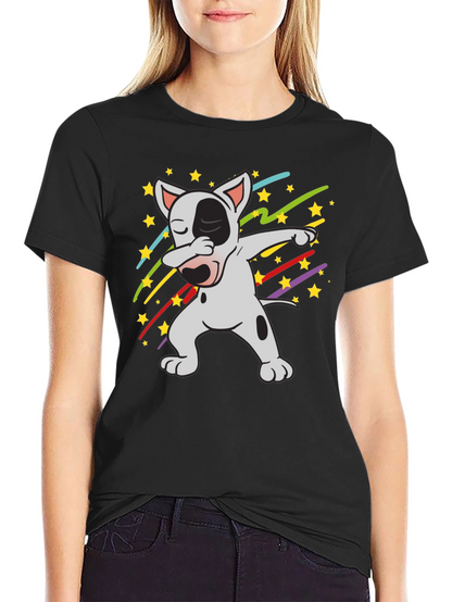 Dabbing Dog T-Shirt - Cool Graphic Tee