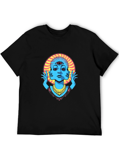 Third Eye Graphic Tee - Black Cotton Shirt