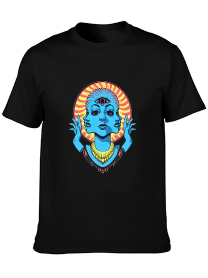 Third Eye Graphic Tee - Black Cotton Shirt