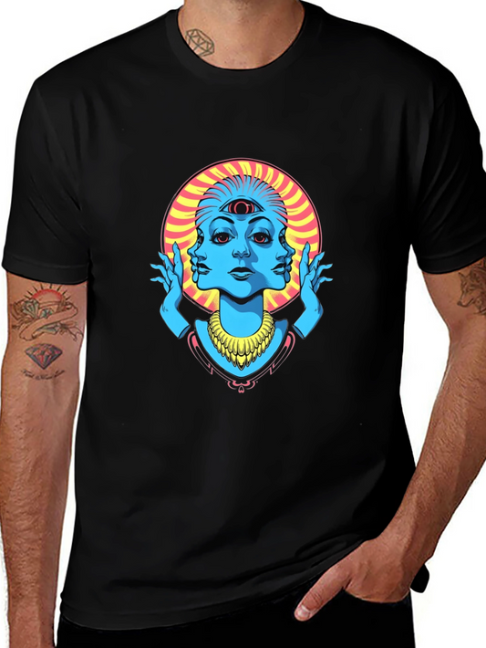 Third Eye Graphic Tee - Black Cotton Shirt