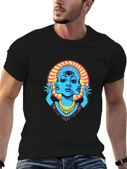 Third Eye Graphic Tee - Black Cotton Shirt