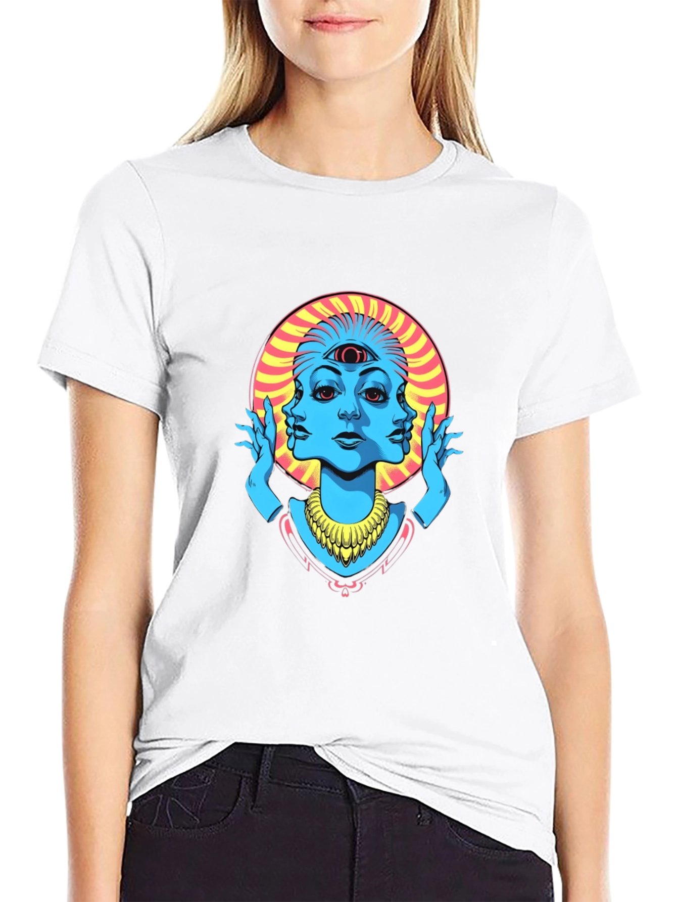 Third Eye Graphic Tee - Black Cotton Shirt