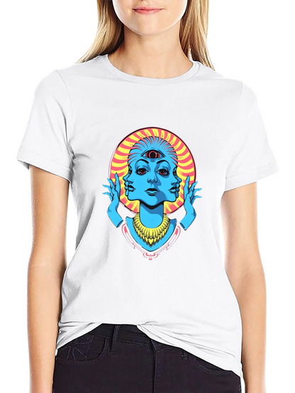 Third Eye Graphic Tee - Black Cotton Shirt