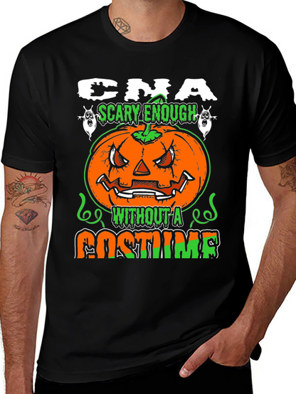 CNA Halloween Scary Enough Costume T-Shirt