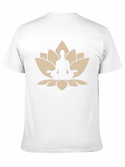 Lotus Meditation Black T-Shirt