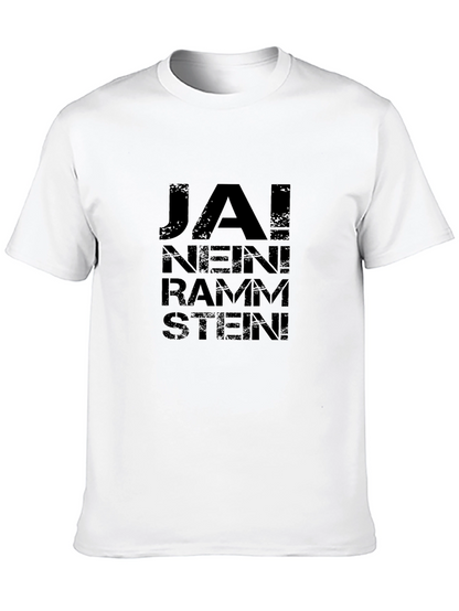 Rammstein Ja! Nein! T-Shirt - Black Cotton Band Tee