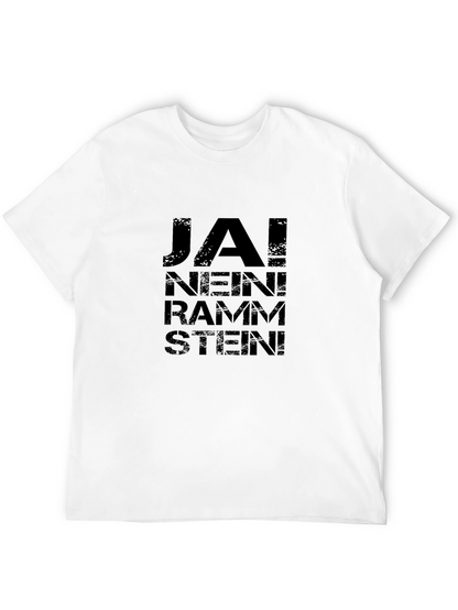Rammstein Ja! Nein! T-Shirt - Black Cotton Band Tee