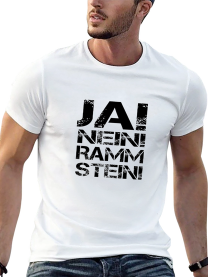 Rammstein Ja! Nein! T-Shirt - Black Cotton Band Tee