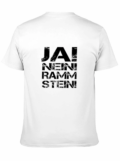 Rammstein Ja! Nein! T-Shirt - Black Cotton Band Tee