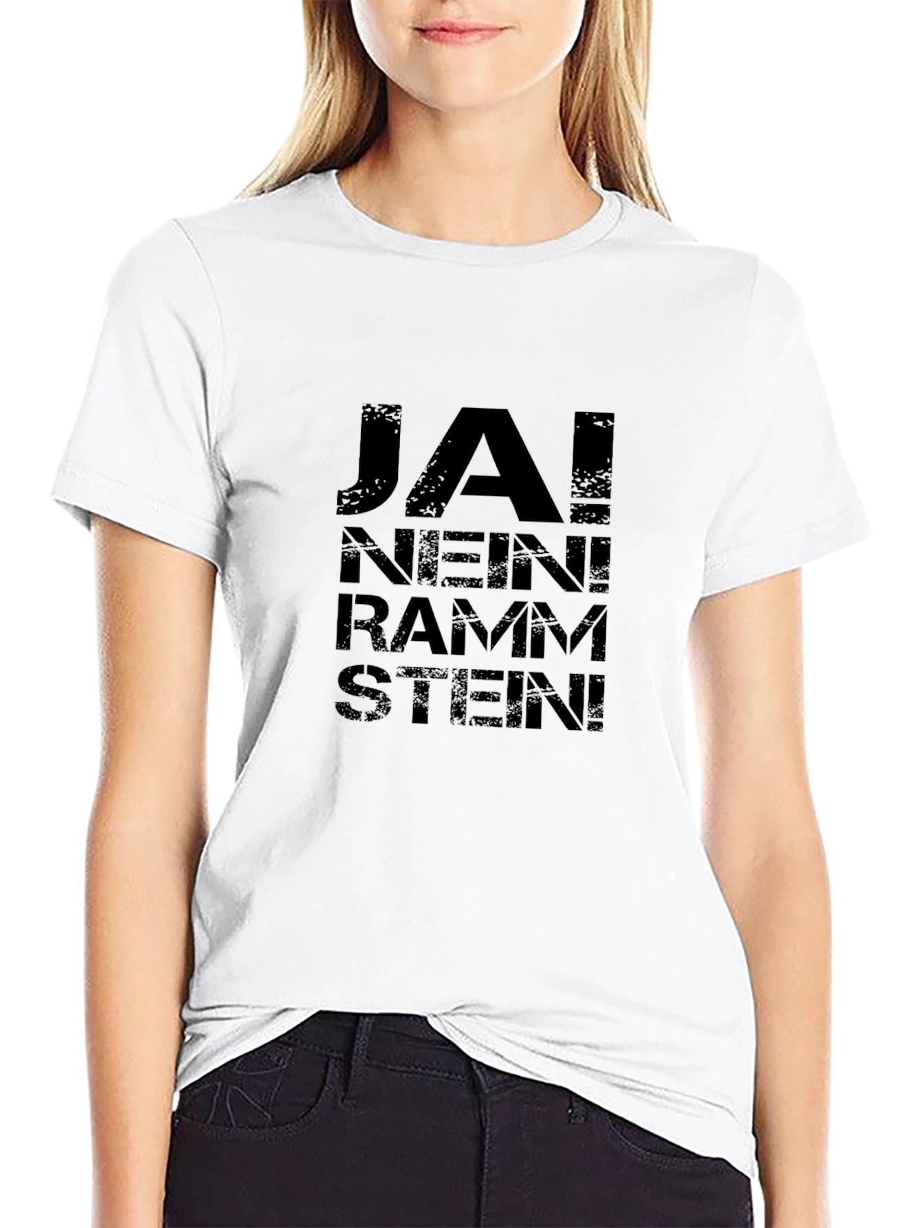 Rammstein Ja! Nein! T-Shirt - Black Cotton Band Tee