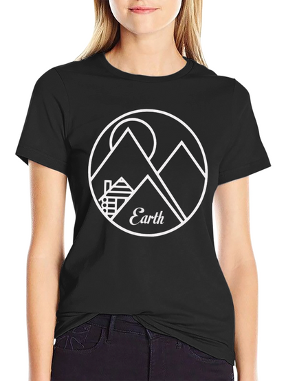 Earth Graphic Tee - Nature Lovers T-Shirt