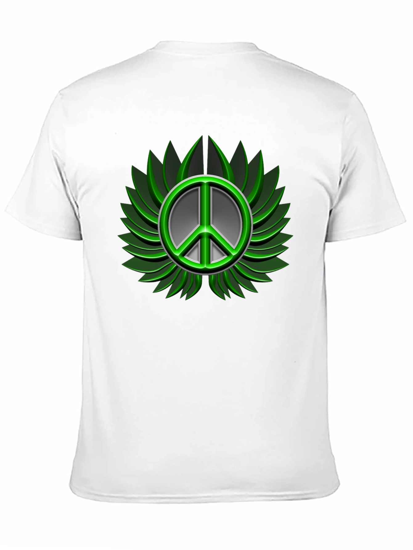 Peace Sign Graphic Black T-Shirt