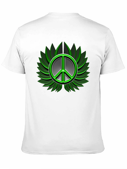 Peace Sign Graphic Black T-Shirt