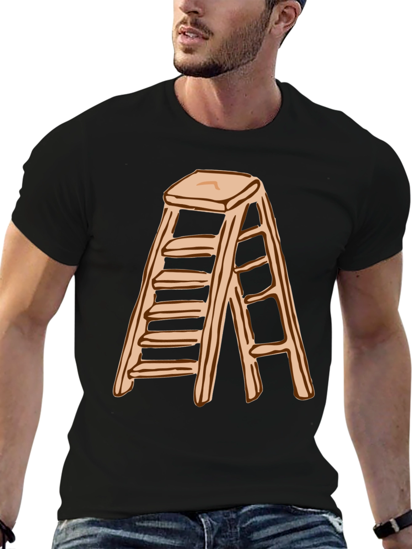 Ladder Step Stool Graphic T-Shirt