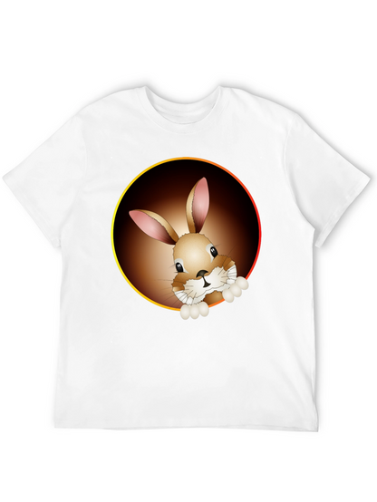 Bunny Graphic Tee - Cute Animal Print Shirt