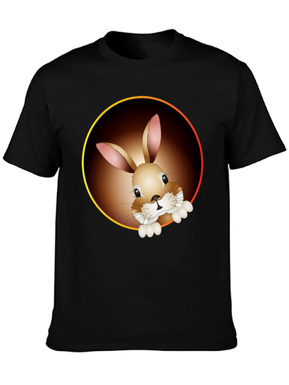 Bunny Graphic Tee - Cute Animal Print Shirt