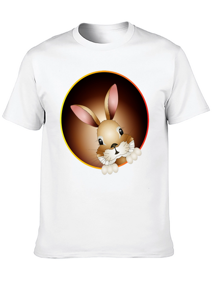 Bunny Graphic Tee - Cute Animal Print Shirt