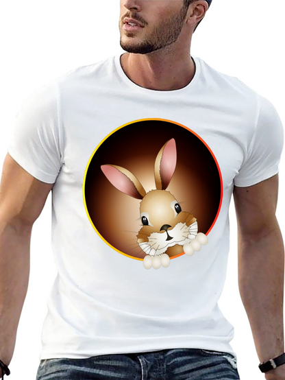Bunny Graphic Tee - Cute Animal Print Shirt