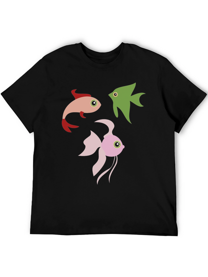 Fish Graphic Tee - Black