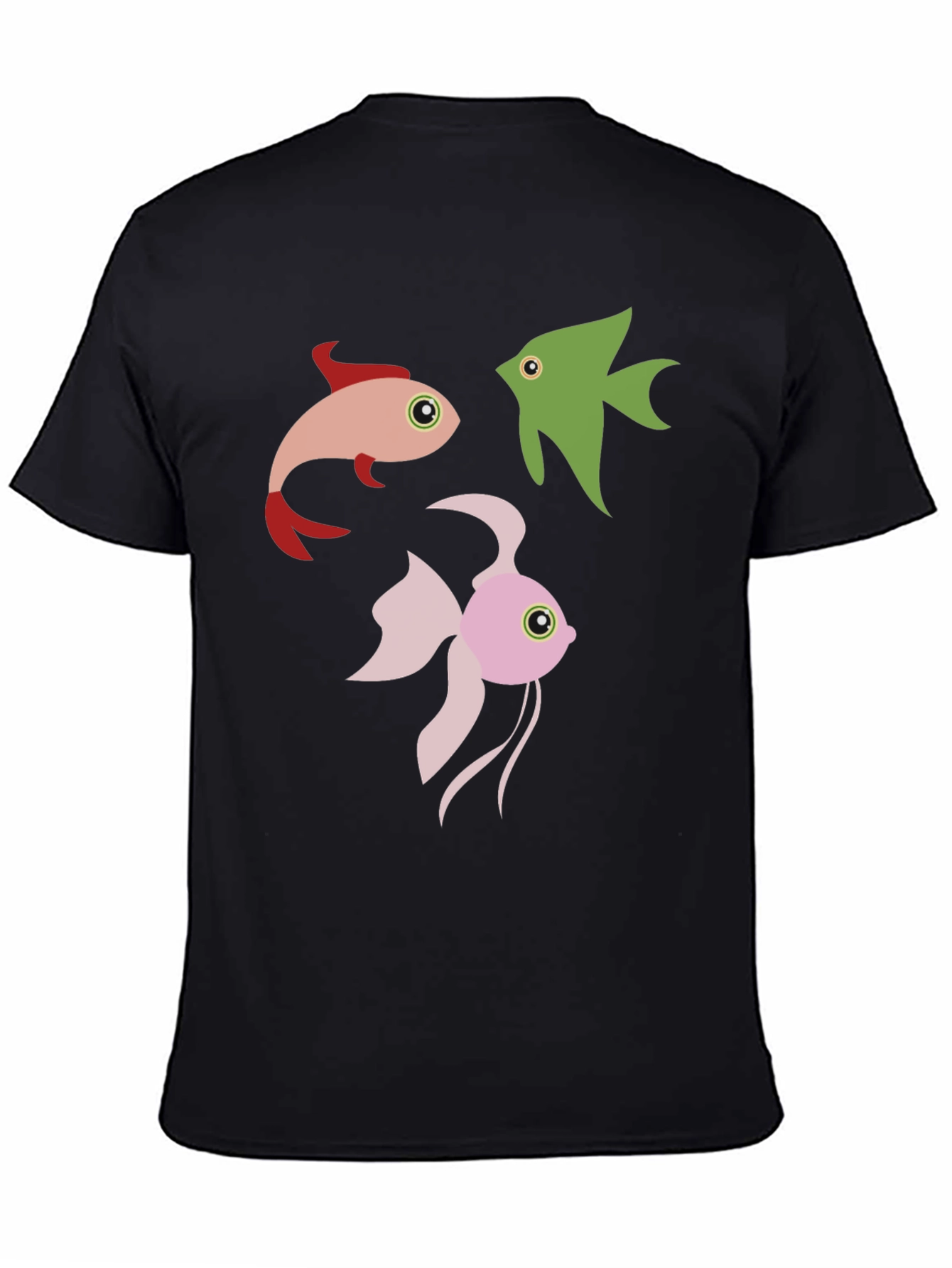 Fish Graphic Tee - Black