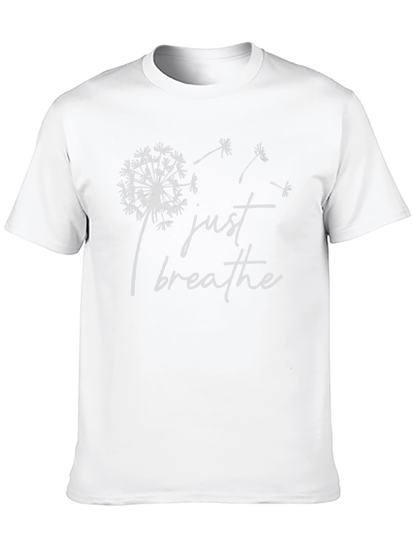 Just Breathe Dandelion Graphic Tee - Stylish Comfort