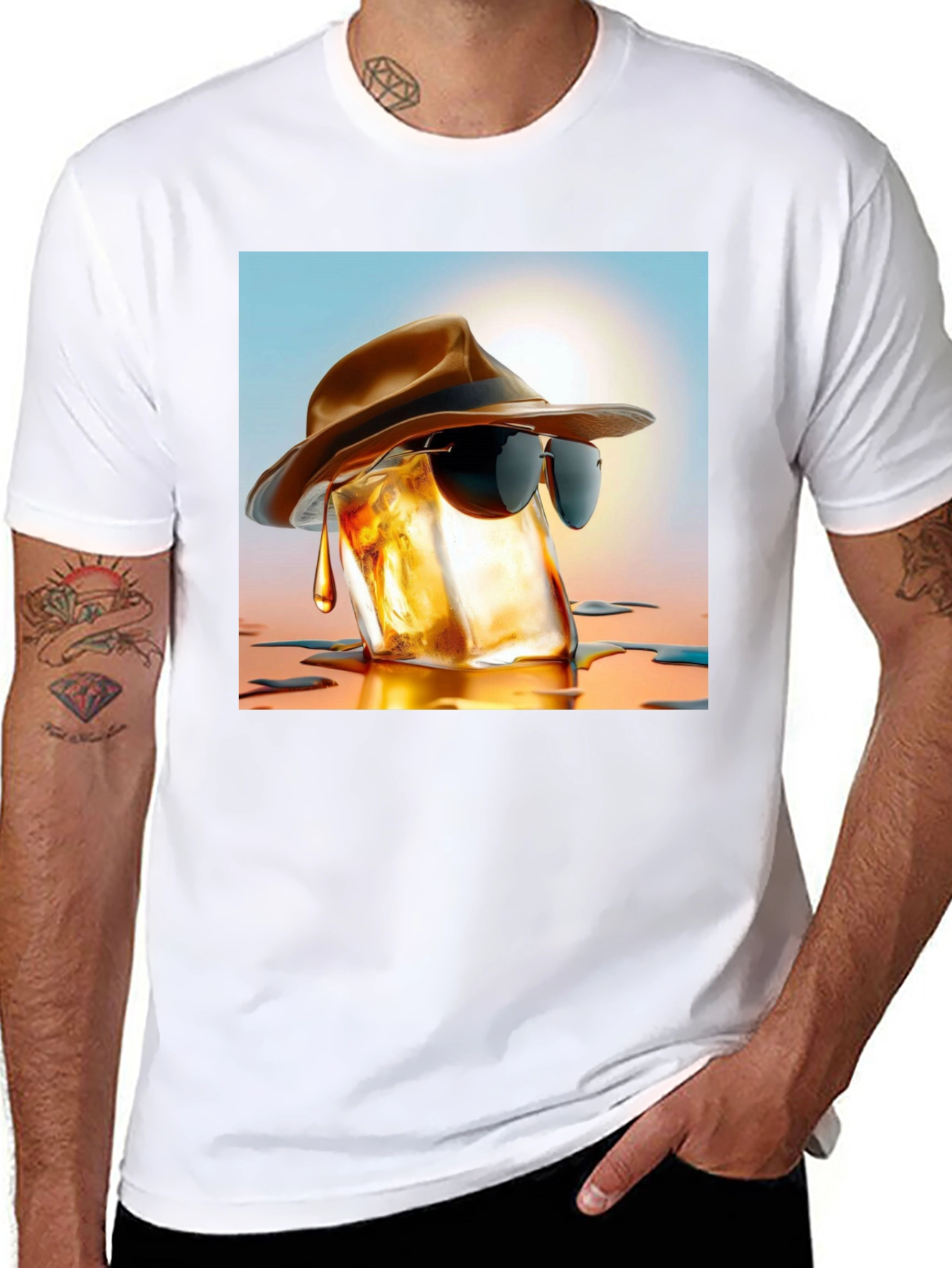 Cool Whiskey Ice Cube T-Shirt