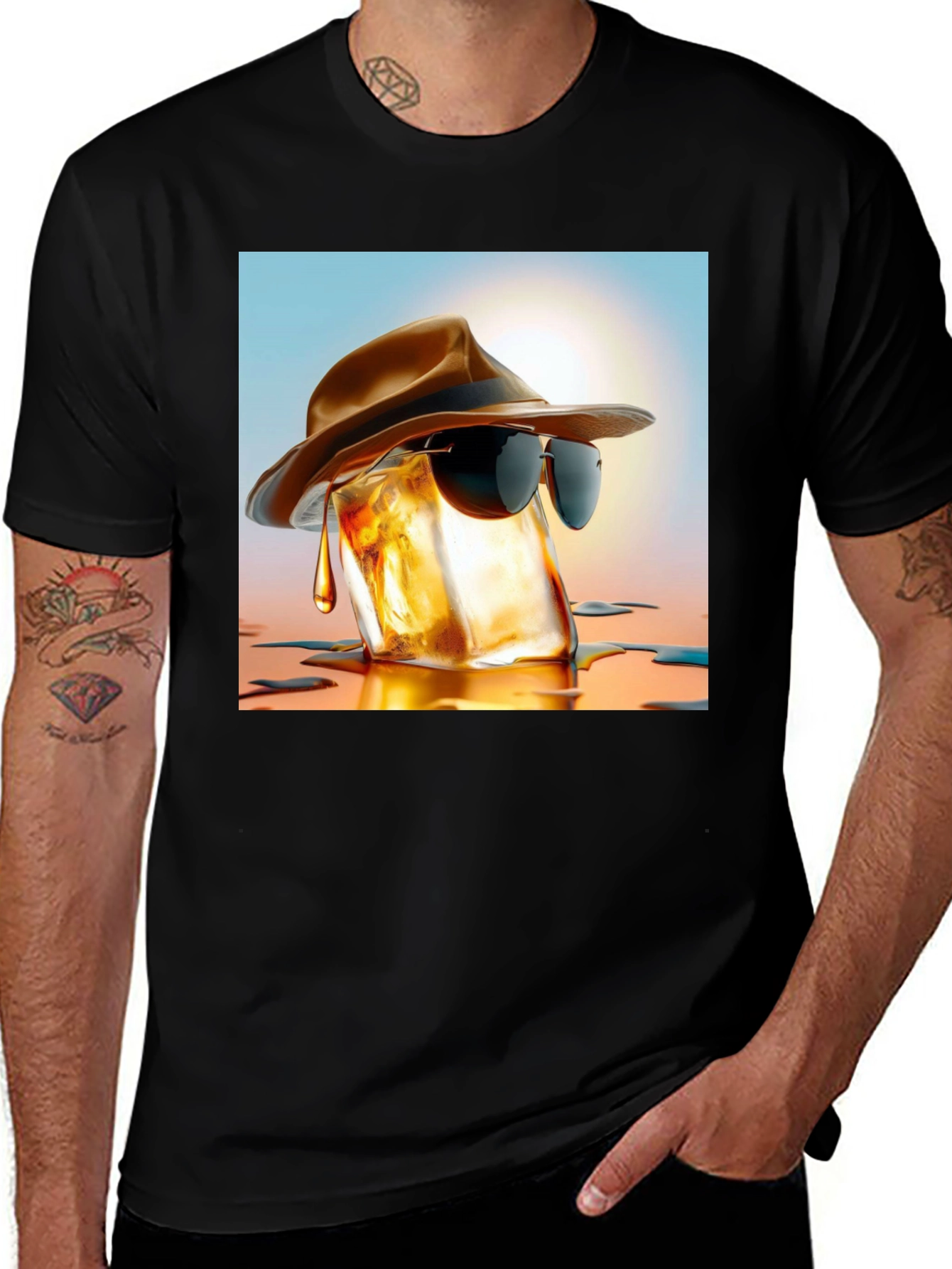 Cool Whiskey Ice Cube T-Shirt