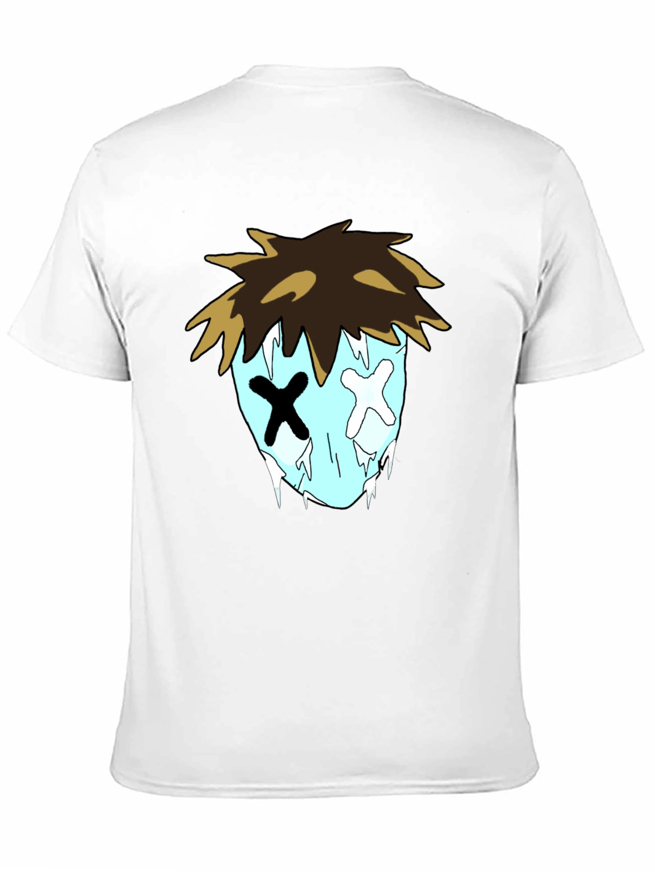 Cartoon Graphic Black T-Shirt for Men