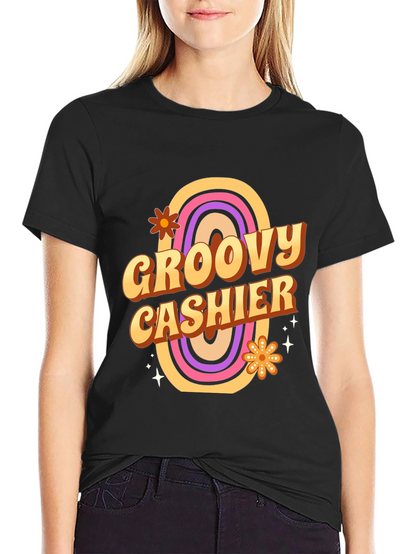 Groovy Cashier T-Shirt - Retro Style
