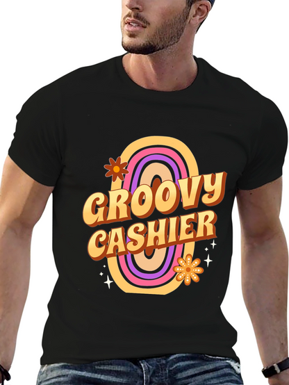 Groovy Cashier T-Shirt - Retro Style
