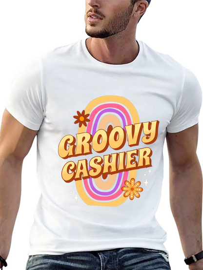 Groovy Cashier T-Shirt - Retro Style