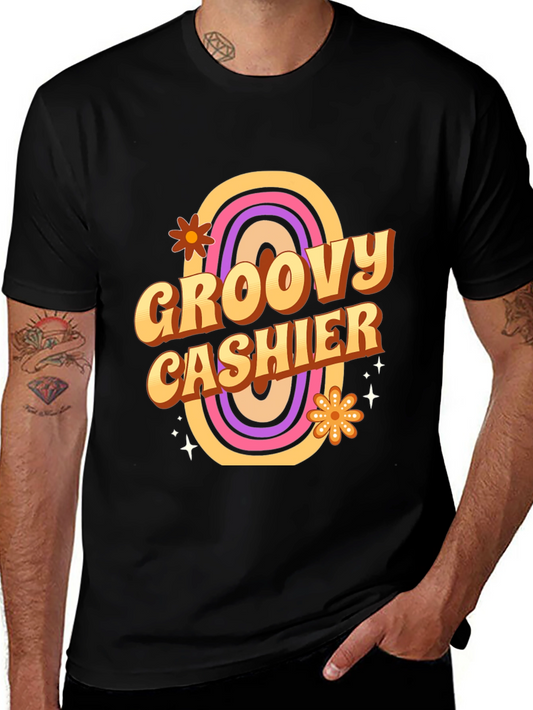 Groovy Cashier T-Shirt - Retro Style
