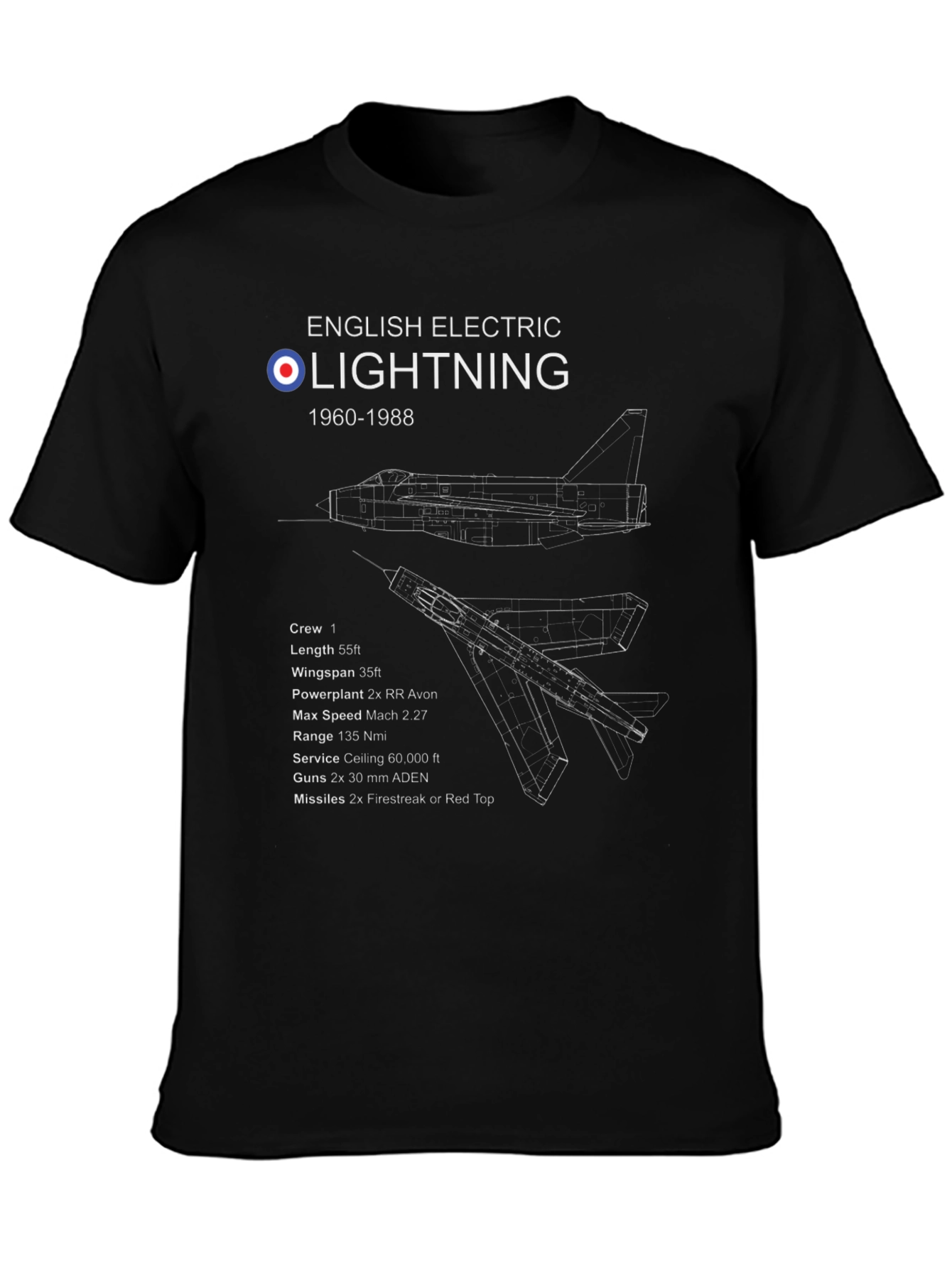 English Electric Lightning Jet T-Shirt