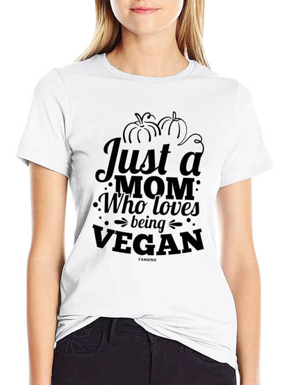 Vegan Mom Graphic Tee - Black T-Shirt