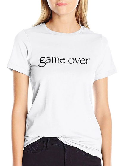 Game Over Black T-Shirt - Stylish Gamer Apparel